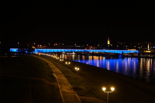 Beograd osvetljen bojama Evropske unije - 09.05.2020.