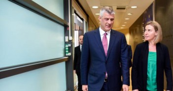 Federica Mogherini meets with Kosovo* President Hashim Thaçi