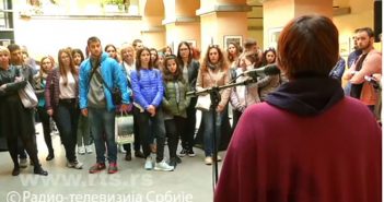 High-school students visiting EU